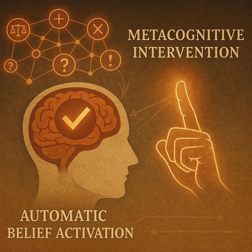 Metacognitive Interventions in Automatic Belief Activation